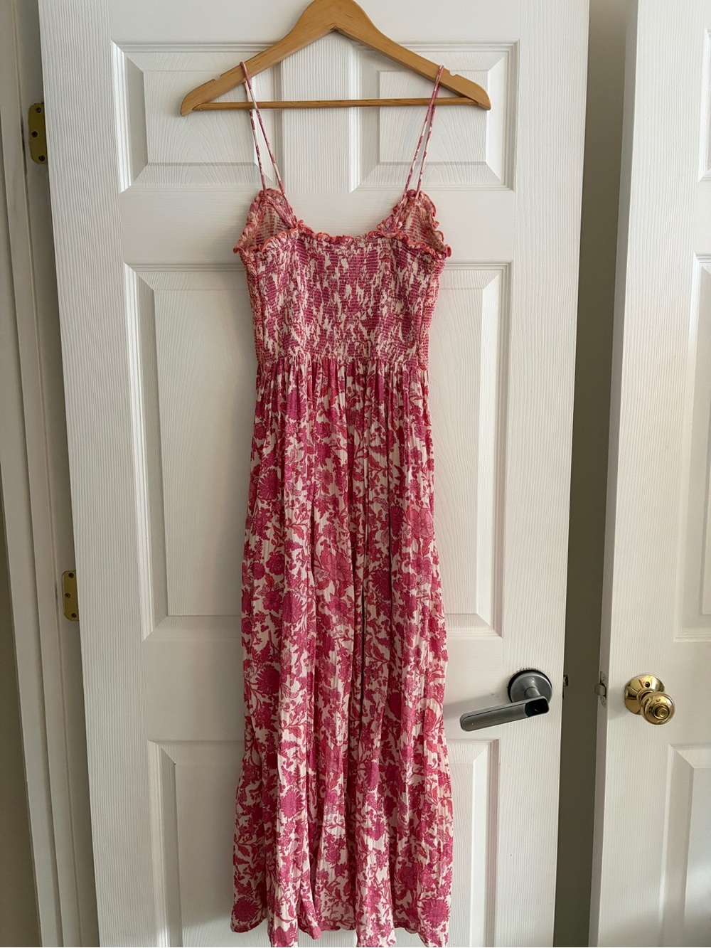 Free People Dusty Rose Floral Midi Dress - Picture 5 of 5